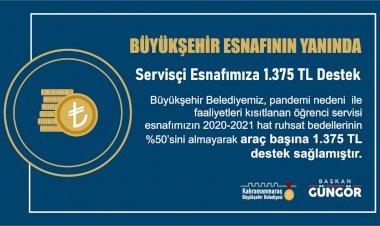 Büyükşehir’den Esnafa 1.375 TL’lik Destek