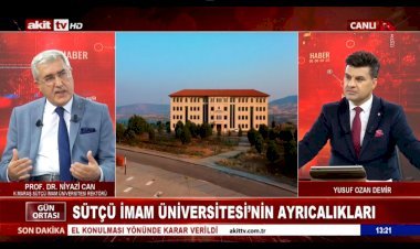 Üniversitemiz Rektörü Prof. Dr. Niyazi Can, Akit TV’de Yayınlanan Gün Ortası Haber Programına Katılarak Kahramanmaraş’ı ve Üniversitemizi Tanıttı