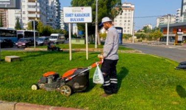 Büyükşehir’den Yeşil Alanlarda Bakım Çalışması