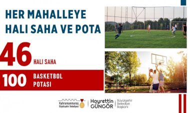 Kahramanmaraş’ta Her Mahalleye Halı Saha ve Pota