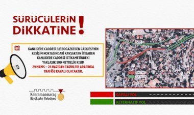 Sürücüler Alternatif Güzergâhlara Yönlendirildi!