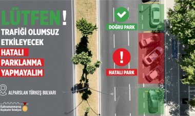 Binevler Bölgesinde Yatay Parklanmaya Dikkat!