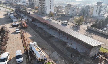 Yeni Balık Pazarının İnşası Sürüyor