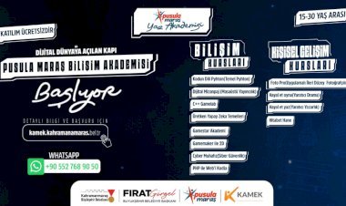 Büyükşehir’in Pusula Maraş Yaz Akademisi Gençleri Bekliyor