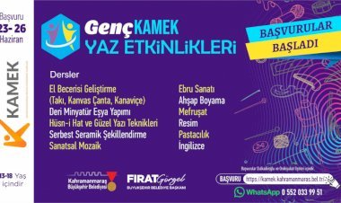 Genç KAMEK Yaz Kursları İçin Başvurular Başladı!