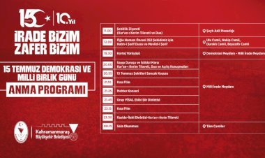 Demokrasi Zaferinin 10’uncu Yılında Kahramanmaraş Meydanlarda Buluşacak
