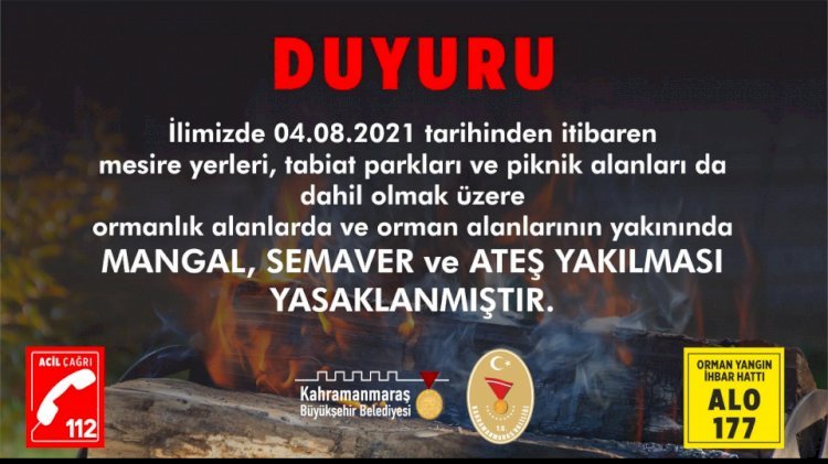 Orman Yangınlarına Ateş Tedbiri