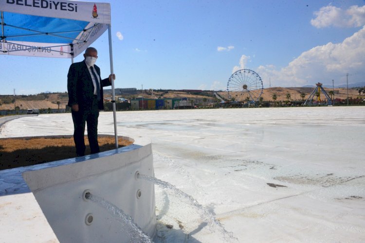 EXPO 2023 Alanında Bulunan Kristal Lagüne İlk Su Verildi