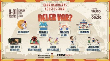 AĞUSTOS FUARI, PAZARTESİ GÜNÜ KONSER VE SİNEMA GÖSTERİSİYLE DEVAM EDECEK