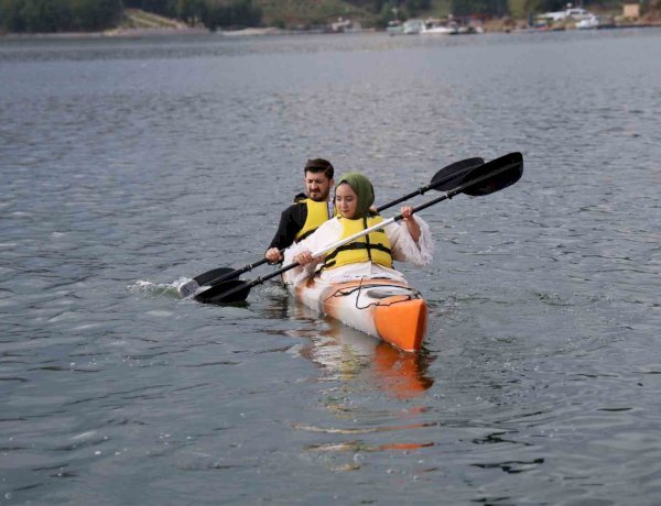Kahramanmaraş’ta kano keyfi: ’Deniz yok ama su sporları var’